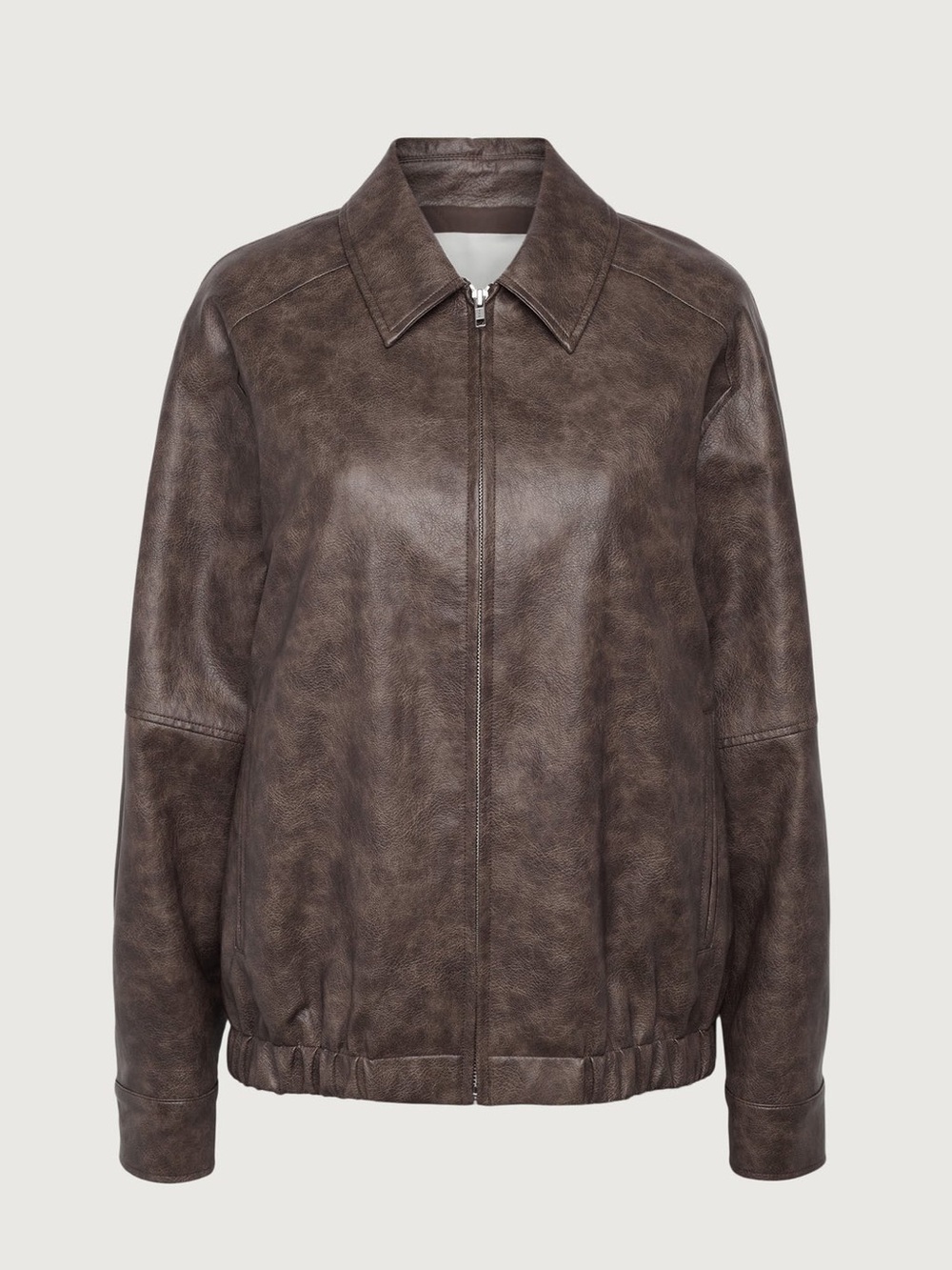 Oak + Fort VEGAN LEATHER BOMBER JACKET